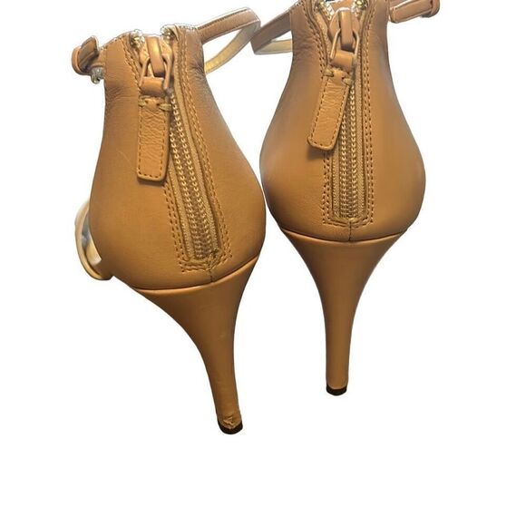 Cole Haan Women‎ Size 10B Nude Leather Ankle Strap Stiletto Sandals Heels - Picture 2 of 8